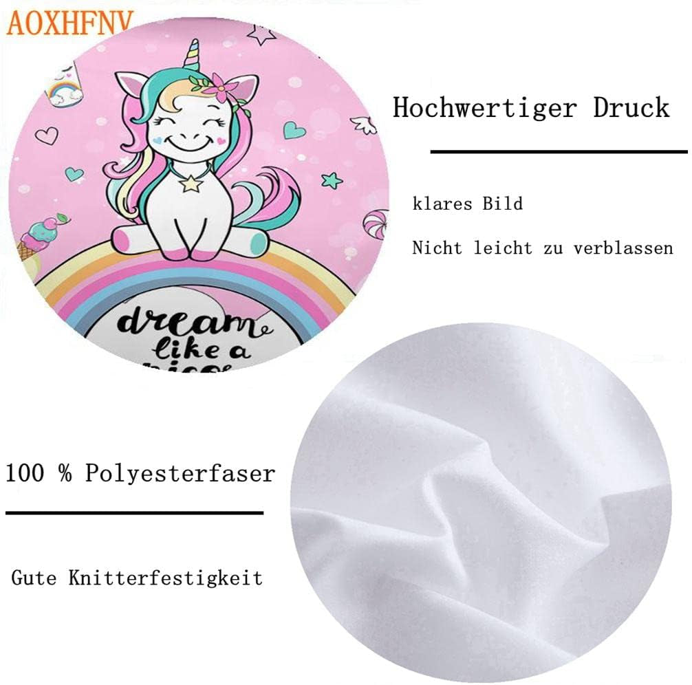 Lenjerie de pat pentru fetite, Unicorn, 2 fețe de pernă Lenjerie de pat - copii Naty Shop