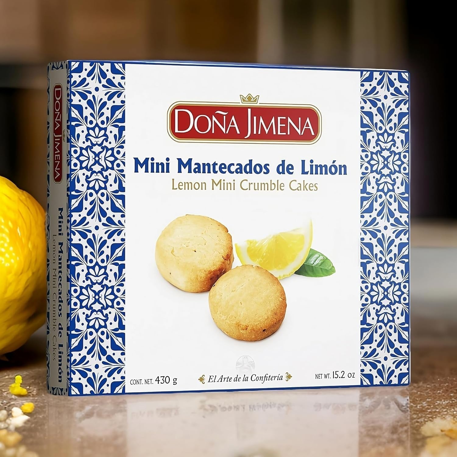 - Mini gogoși cu lămâie, textură cremoasă, calitate superioară, făcute manual, naturale, rețetă tradițională, fără ulei de palmier, ambalate individual, 430 de grame