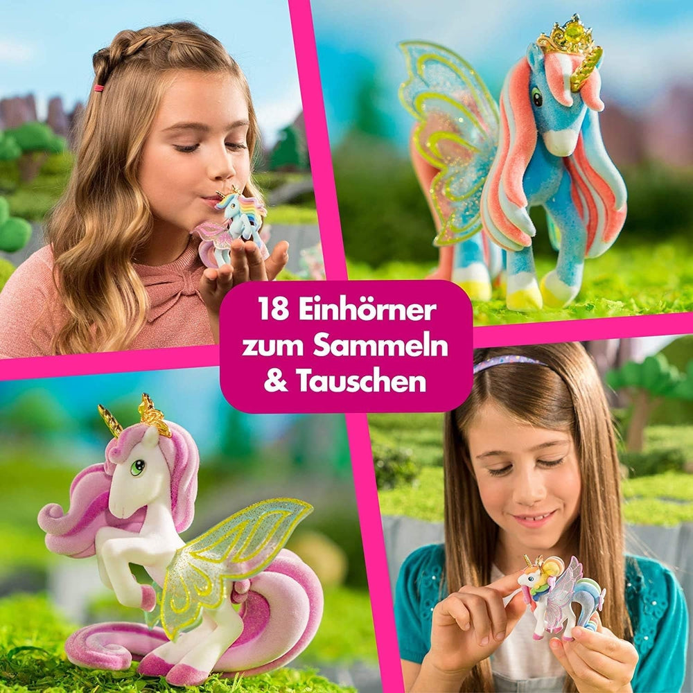 Galupy Einhorn – 3er-Pack Einhornfiguren, Einhornspielzeug zum Sammeln, Shiny Wings Ponyfiguren und Swarovski-Kristall-Actionfiguren im Naty Shop