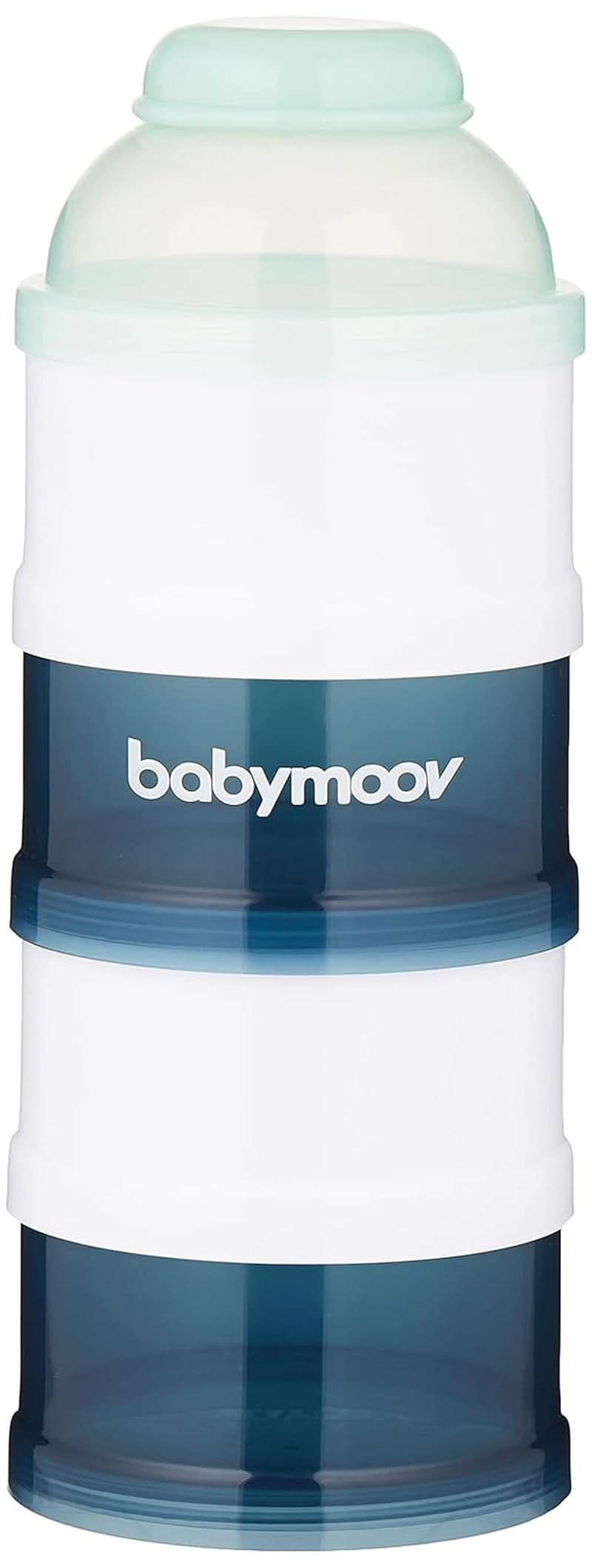 Babymoov Milchpulver-Portionierer, Arctic Blue, 4 Fächer Zubehör Essen und Stillen Bebe Naty Shop
