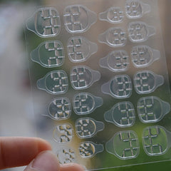 360 buc benzi autoadezive transparente pentru unghii, lipici pentru unghii, benzi autoadezive față-verso, decorare manichiură DIY transparentă