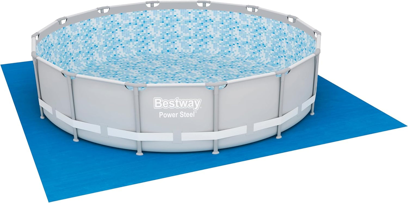Folie de sol Bestway PE 488 x 488 cm, albastră, pătrată