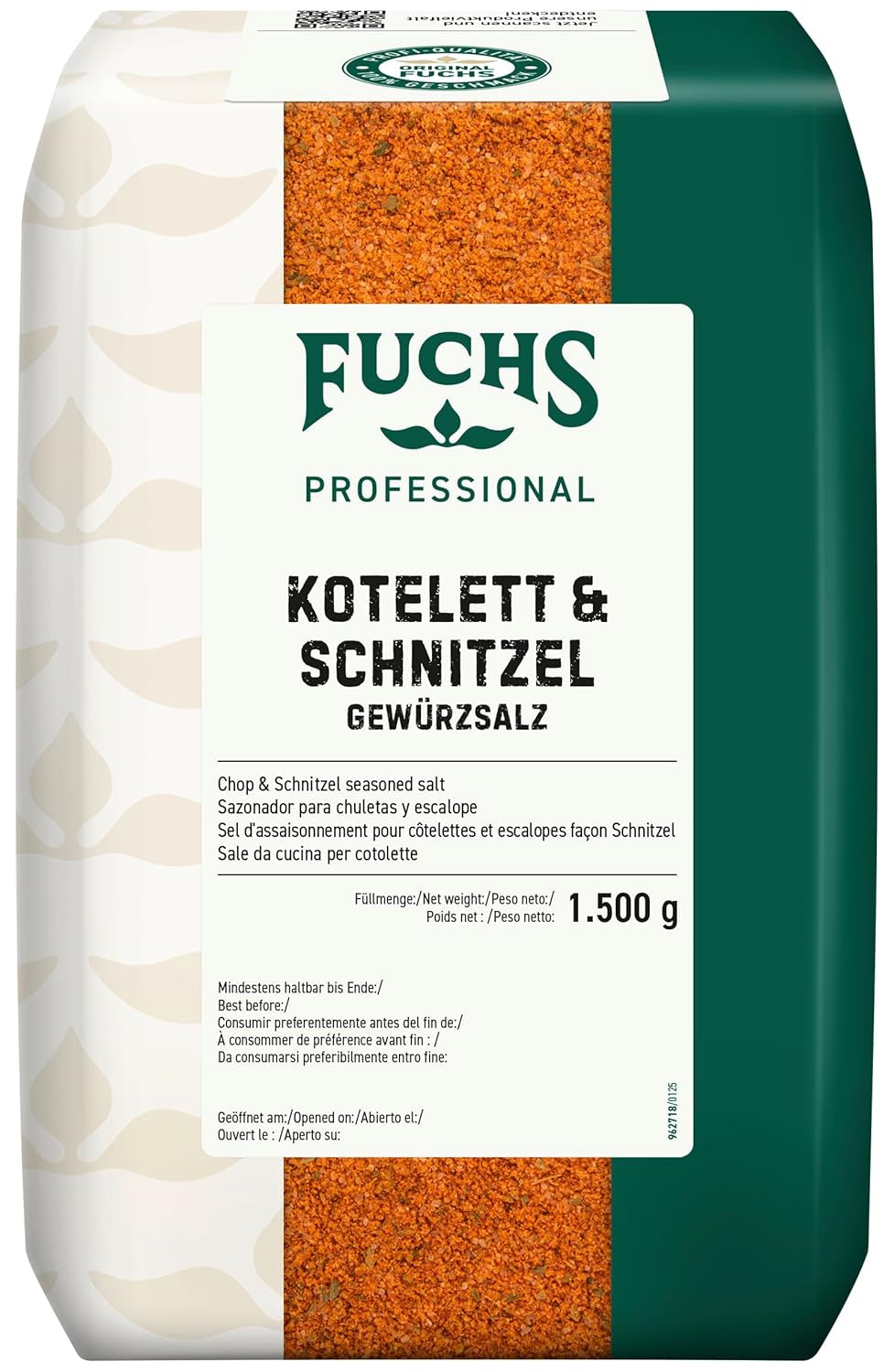 - Kotelett und Schnitzel Gewürzsalz | Grill-Würzmischung für Kurzgebratenes | Profi-Qualität für Großverbraucher | 1,5 kg im recyclebaren Beutel