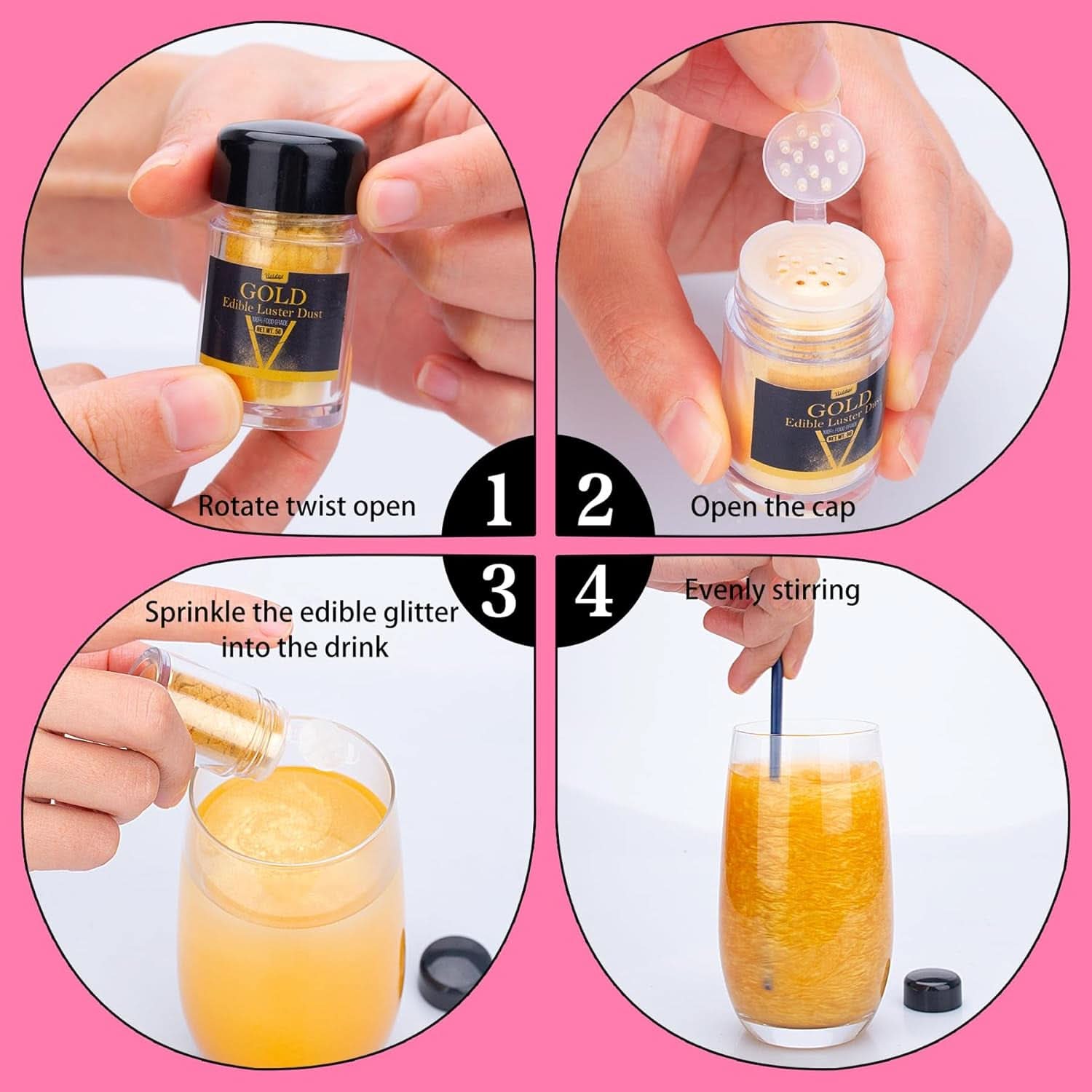 Glitter comestibil, 5 grame Naty Shop