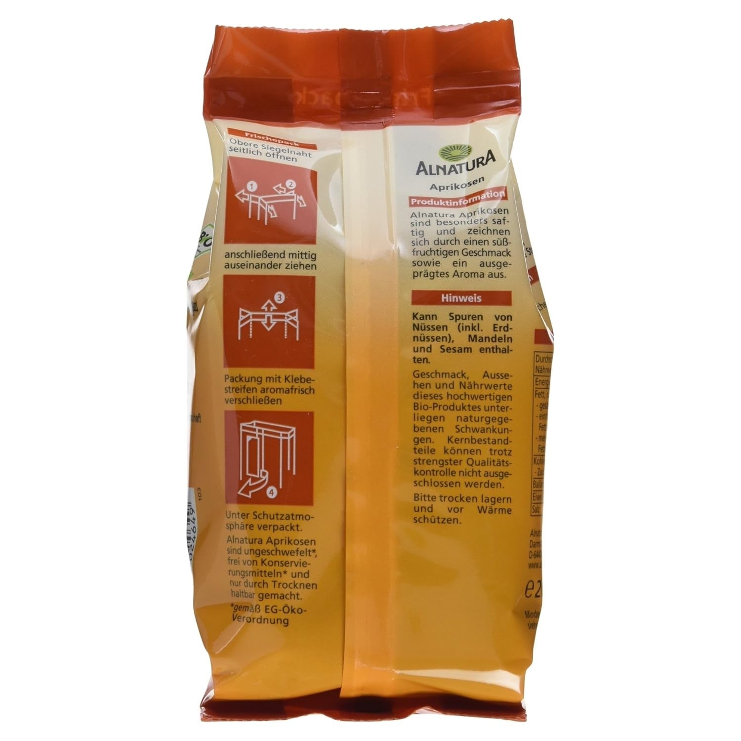 Caise organice uscate, fără sâmbure, 200g Produse deshidratate Naty Shop