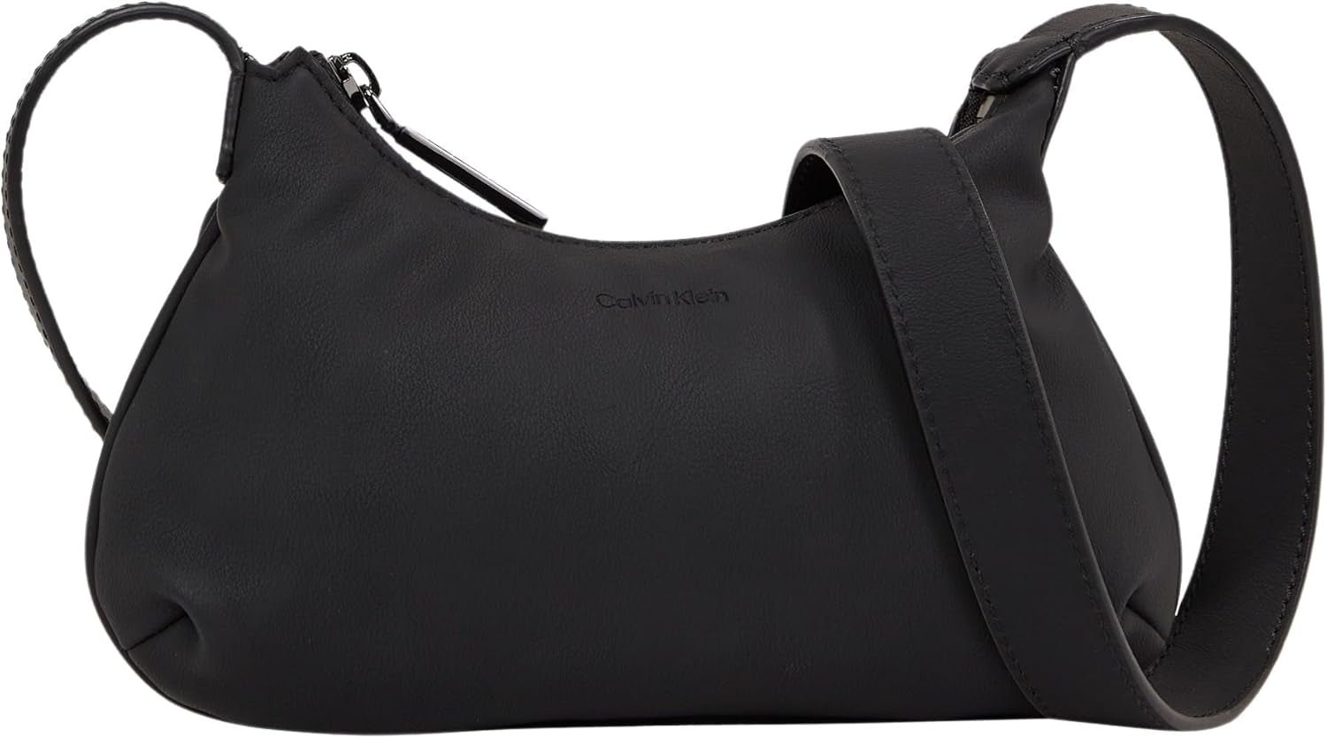 Calvin Klein sac de umăr Crossbody Klein cu fermoar, negru (Ck Black), mărime naturală Genti Femei Naty Shop Titlu implicit
