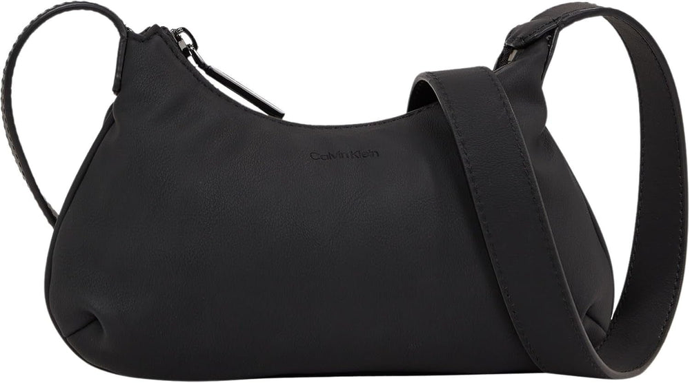 Calvin Klein sac de umăr Crossbody Klein cu fermoar, negru (Ck Black), mărime naturală Genti Femei Naty Shop Titlu implicit