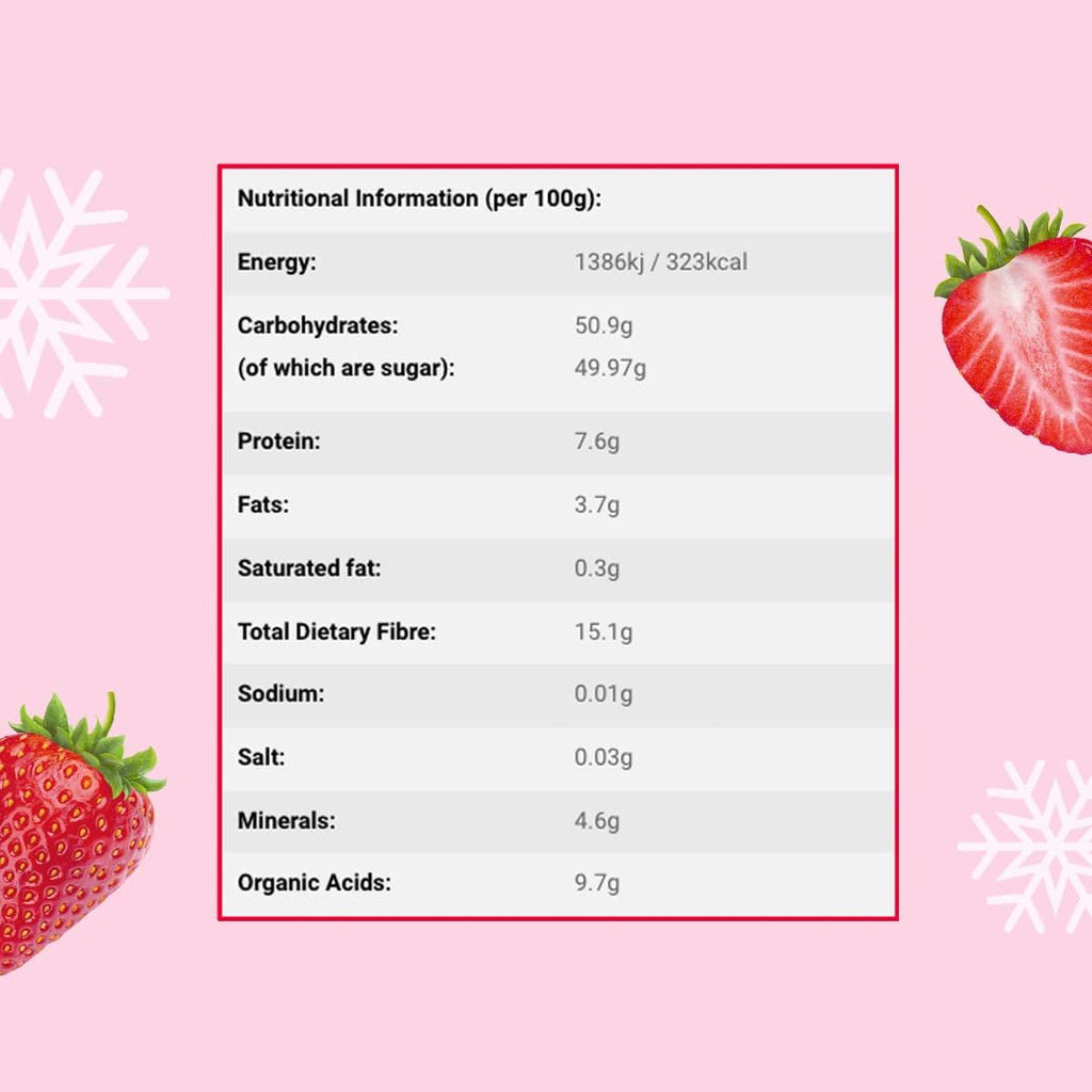 Căpșuni liofilizate 150g - Felii de căpșuni liofilizate - Fructe uscate liofilizate - Fructe de căpșuni uscate - Perfect pentru coacere, decorare, gustări, muesli, deserturi Produse deshidratate Naty Shop