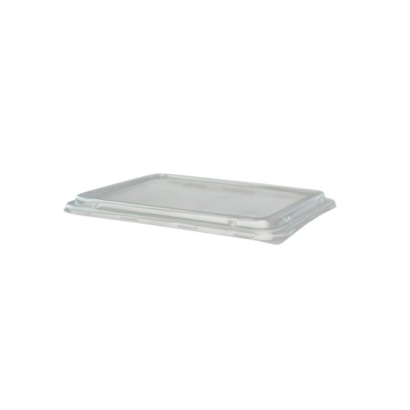 Caserola Termo 2 compartimente si Capac Transparent, Set 10 bucati Catering Nati Shop