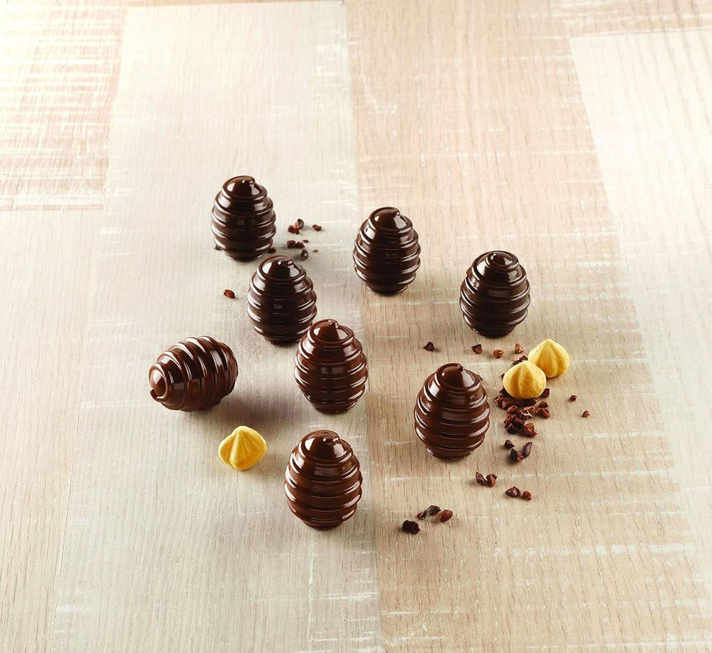 Silikomart 22.152.77.0165, 3D-Spirale Ø 2,4 x H 3 cm, 9 ml, 15 Mulden (SCG52) Kitchen Naty Shop