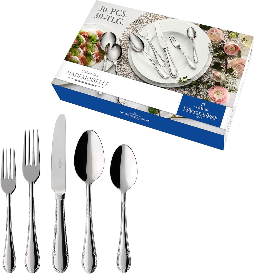 Villeroy & Boch - Mademoiselle Besteck, Besteckset 68-teilig Kitchen Naty Shop 30-teilig Single