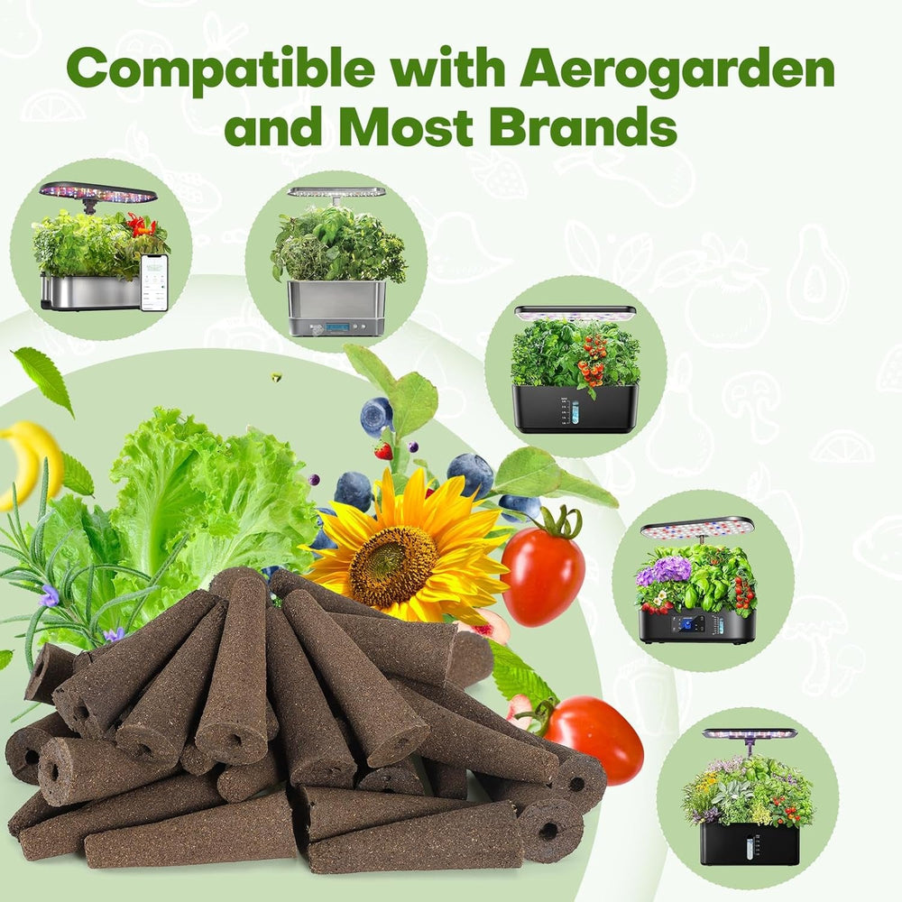 Set de capsule cu semințe, format din 40 de piese, pentru grădinărit în interior, sistem de creștere hidroponică – obișnuit