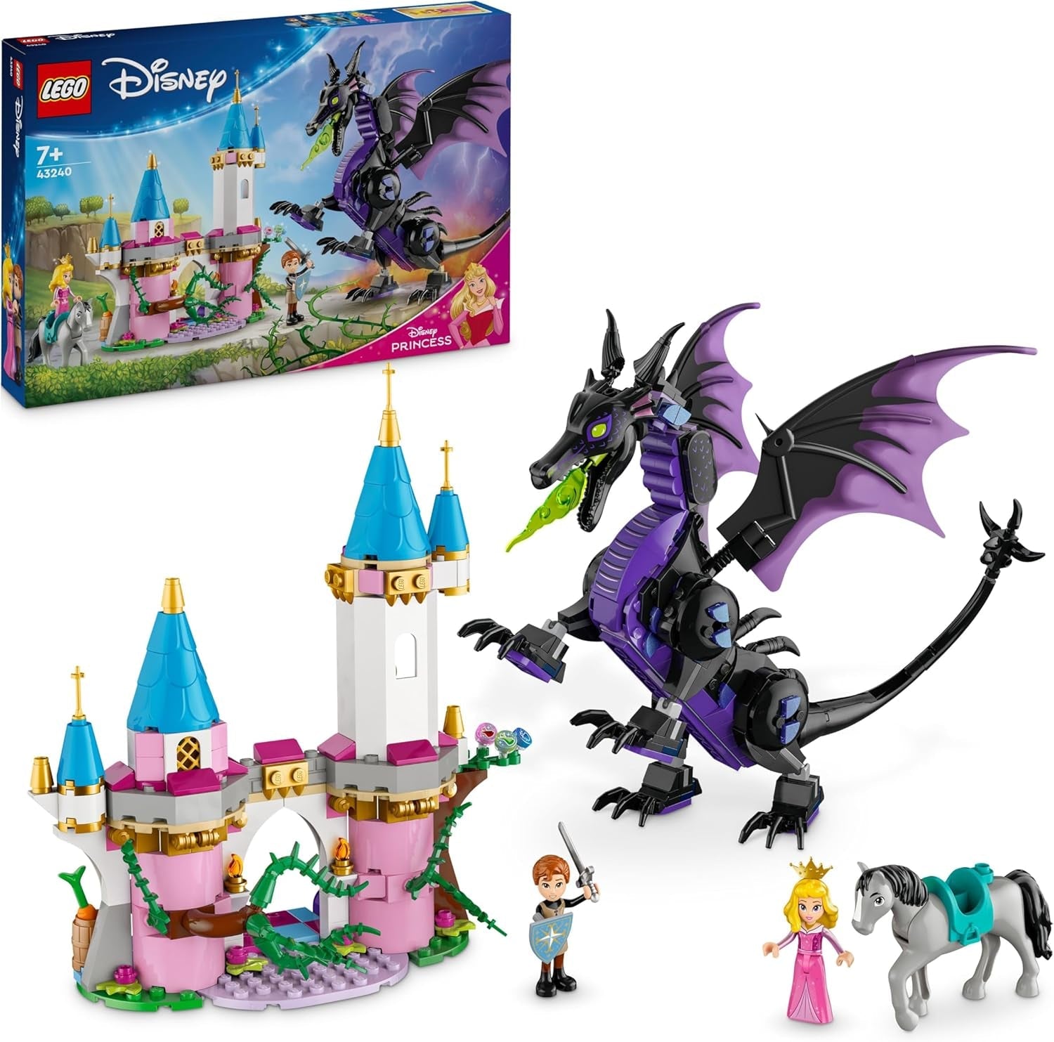 LEGO ǀ Disney Frozen Elsas Winterpalast, BAU- und Spielset für Kinder mit Modell-Palast und Minifiguren ELSA und Anna, Geschenk für Mädchen, Jungen und Filmfans ab 6 Jahren 43244