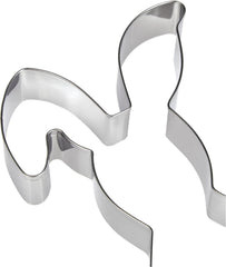 Formă de copt/ramă pentru biscuiți Zenker în formă de iepure cu urechi îndoite – oțel inoxidabil premium 18/10, potrivită pentru mașina de spălat vase, perfectă pentru coptul de Paște, 196x111x26mm