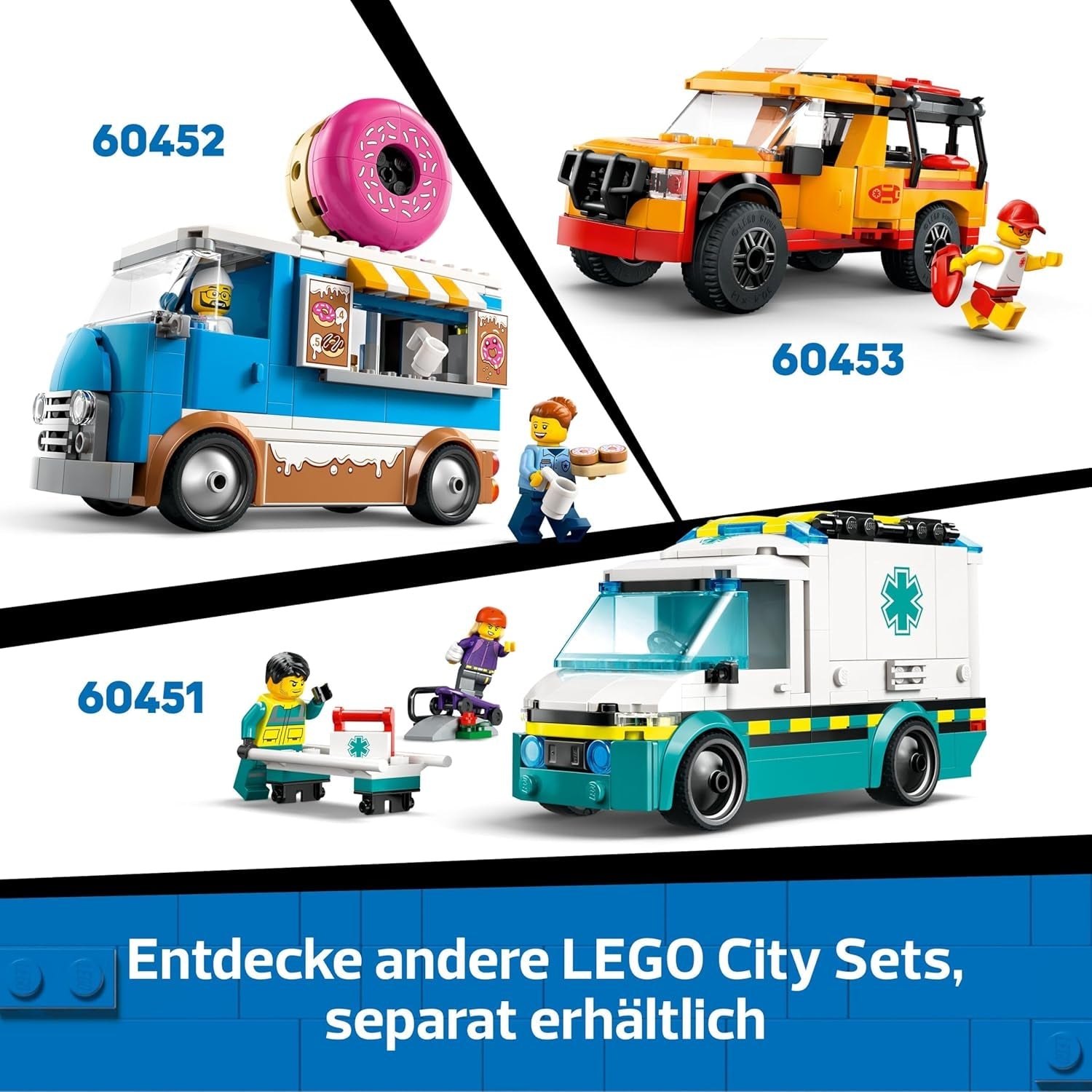 LEGO City Abenteuer-Wohnmobil - Wohnwagen Spielzeug für Jungen und Mädchen ab 6 Jahren - Inkl. 3 Minifiguren und Camping Zubehör - Geschenkidee zum Geburtstag und für die Feiertage 60454