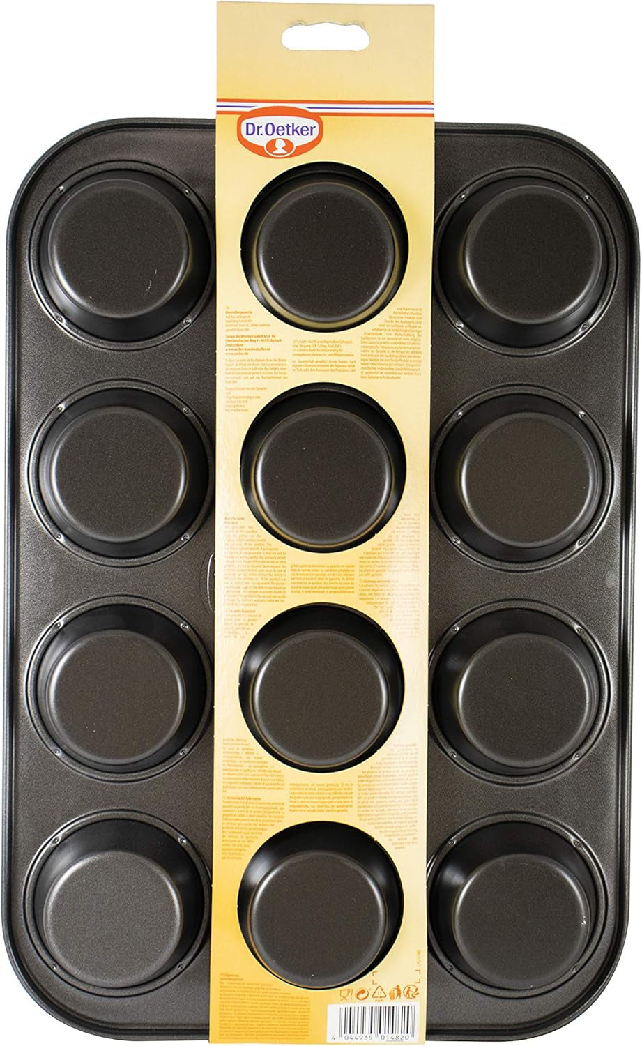 Dr. Oetker Muffinform 12-Er Mini Ø 7 Cm, Cupcake Form Für Saftige Muffins, Muffinblech Mit Antihaftbeschichtung, Menge: 1 Stück Formen und Backbleche Naty Shop