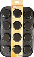 Dr. Oetker Muffinform 12-Er Mini Ø 7 Cm, Cupcake Form Für Saftige Muffins, Muffinblech Mit Antihaftbeschichtung, Menge: 1 Stück Formen und Backbleche Naty Shop