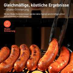 COSORI Heißluftfritteuse Airfryer, 12-in-1 Heißluftfritteuse XXL 6,2 l, Heißluftfritteuse mit Sichtfenster und Rührerinnerung, 80 Rezepte, Haushaltsgeräte, Naty Shop