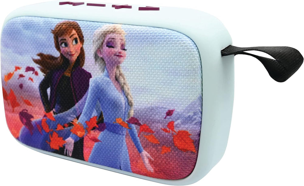 Lexibook Mattel Barbie - Tragbarer Bluetooth-Lautsprecher, kabellos, USB-C, SD/TF-Karte, wiederaufladbarer Akku, blau/rosa, BT018BB