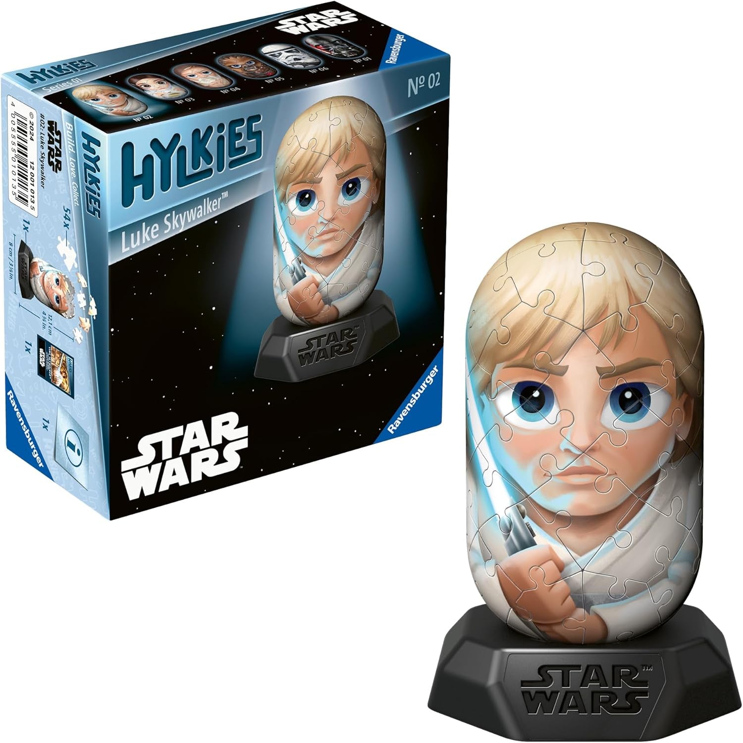 Ravensburger Hylkies: Star Wars-Sammelfiguren zum Selbermachen – Figur Nr. 03 – Prinzessin Leia – Bauen, verlieben, sammeln – Star Wars-Fan-Minifiguren, Actionfiguren, Naty Shop, Luke Skywalker