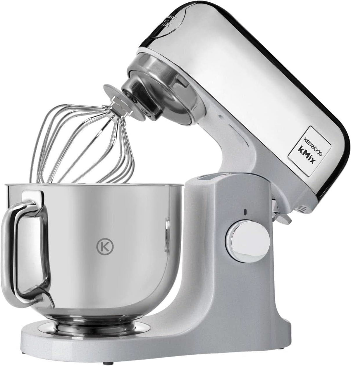 Kenwood Kmix Editions KMX760CH Küchenmaschine, 5 L Edelstahl Schüssel, Safe-Use-Sicherheitssystem, Metallgehäuse, 1000 Watt, Inkl. 3-teiliges Patisserie-Set und Spritzschutz, Chrom Mutter und Kind Naty Shop