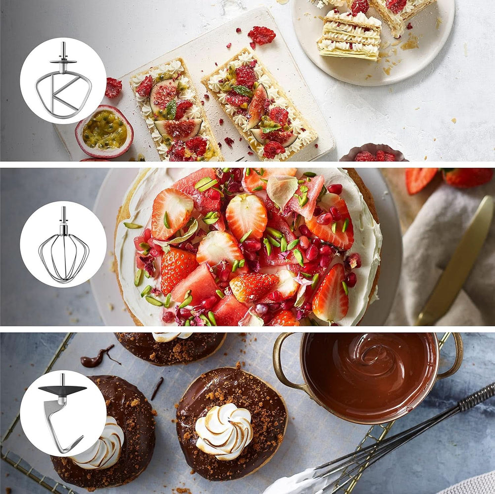 Kenwood Titanium Chef Baker KVC65.001WH, Küchenmaschine Mit Integrierter Waage, 1200 Watt, Inkl. 3-teiliges Patisserie-Set, Spatel & Spritzschutz, Weiß Mutter und Kind Naty Shop