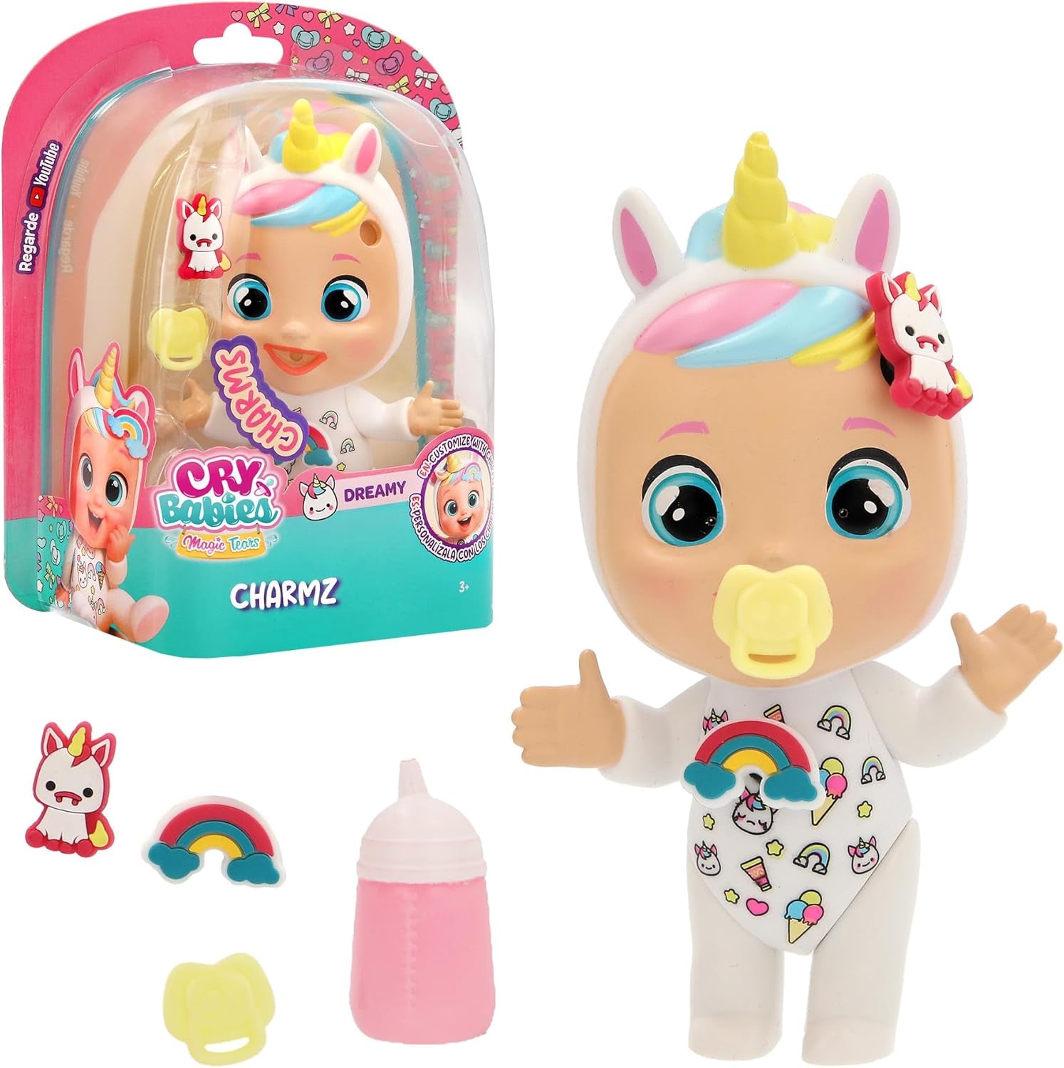 CRY Babies Magic TEARS CHARMZ Überraschungs-Puppe Sammelbare Puppen mit Überraschung 8 Babypuppen mit Charms zum Personalisieren Kinder ab 3 Jahren