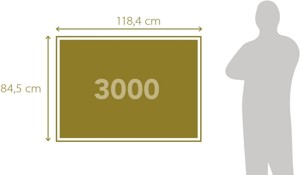 Clementoni 33550 Dreamlike Paris - Puzzle 3000 piese de la 9 ani, Puzzle colorat pentru adulți cu culori îndrăznețe, Joc de îndemânare pentru întreaga familie, Idee frumoasă de cadou Puzzle Naty Shop