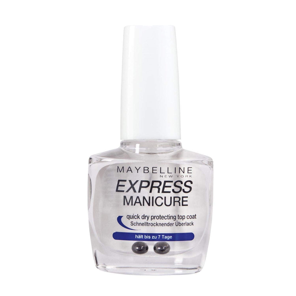 Maybelline New York Nail Care, strat de unghii cu uscare rapidă pentru manichiură expresă, transparent