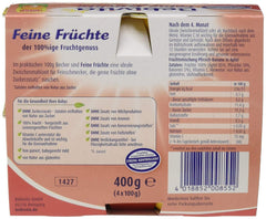 Pfirsich-Banane in Apfelsaft, 6er-Pack ( 6 x 4 x 100 g ) Mutter und Kind Naty Shop