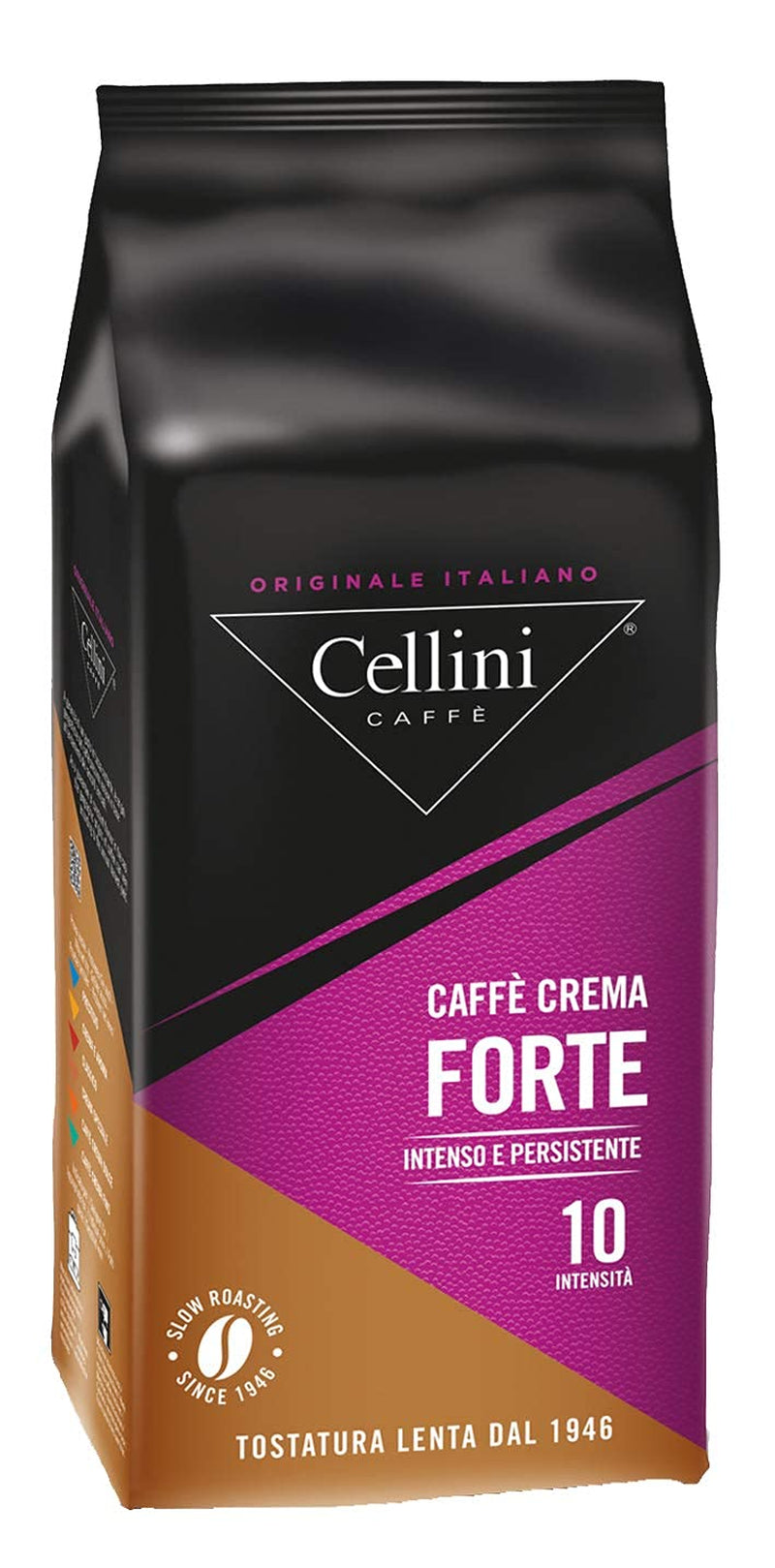 Cellini Caffè Crema Forte ganze Bohnen, 1000 g, 1 kg Kaffee Naty Shop