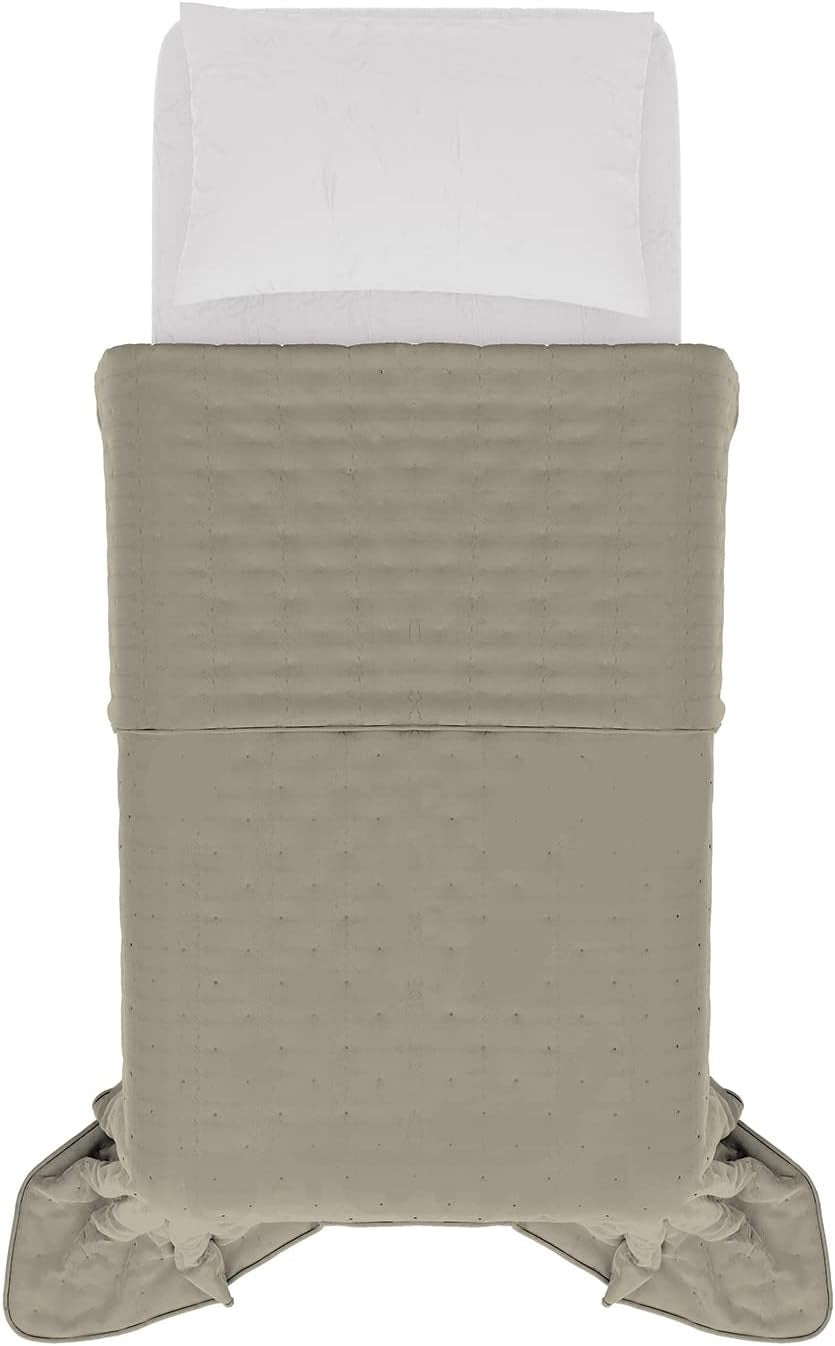 Italienische Bettwäsche Sommersteppdecke CHIC, Mikrofaser, EINZELN 170X250Cm, braun Steppdecken und Steppdecken Naty Shop Braun Einzelbett 170X250Cm
