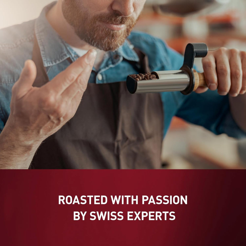 Schwiizer Schüümli Espresso, boabe de cafea 100% Arabica, tari și intense, ideale pentru espressoare automate, tărie 4/5, prăjire medie, Rainforest Alliance, 1kg