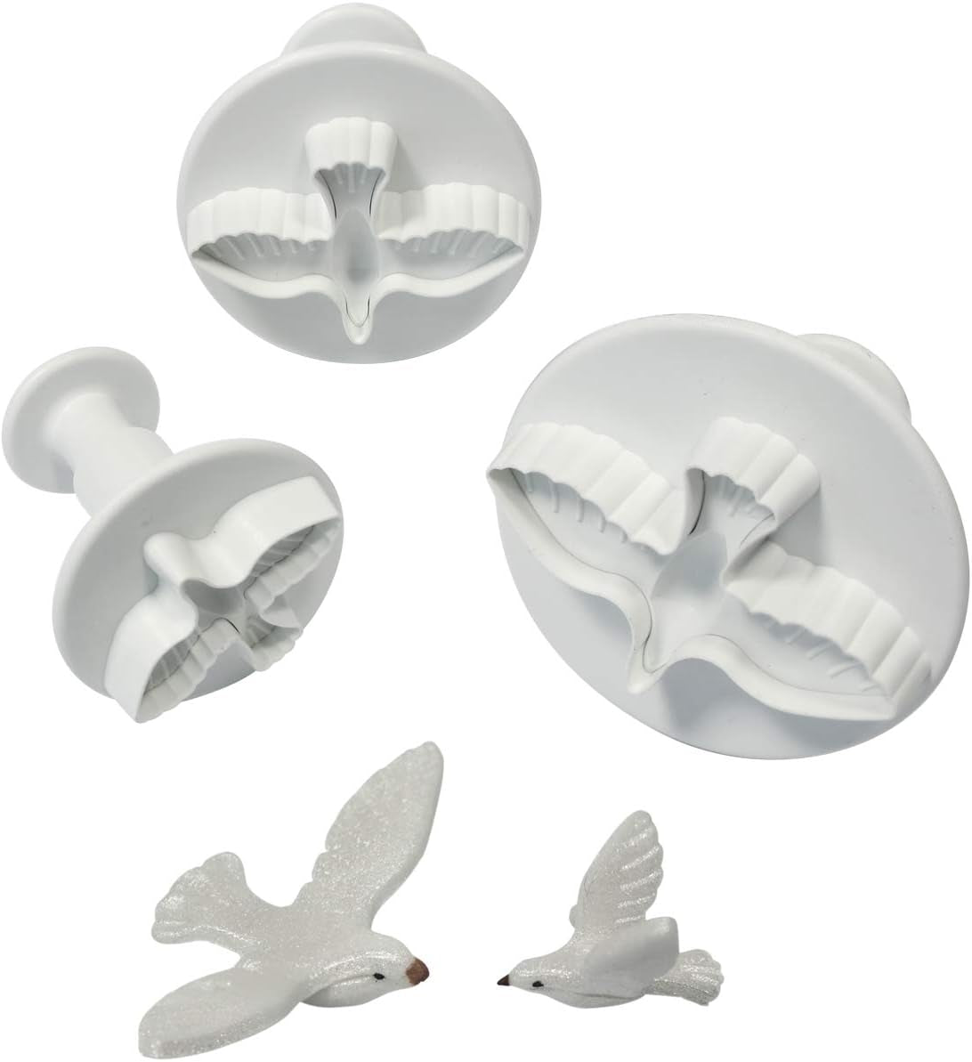 DV1010 Mașină de tăiat embossare cu motiv de porumbel, format mic, mediu și mare, plastic, alb, 9 x 2 x 9 cm, 1 unitate
