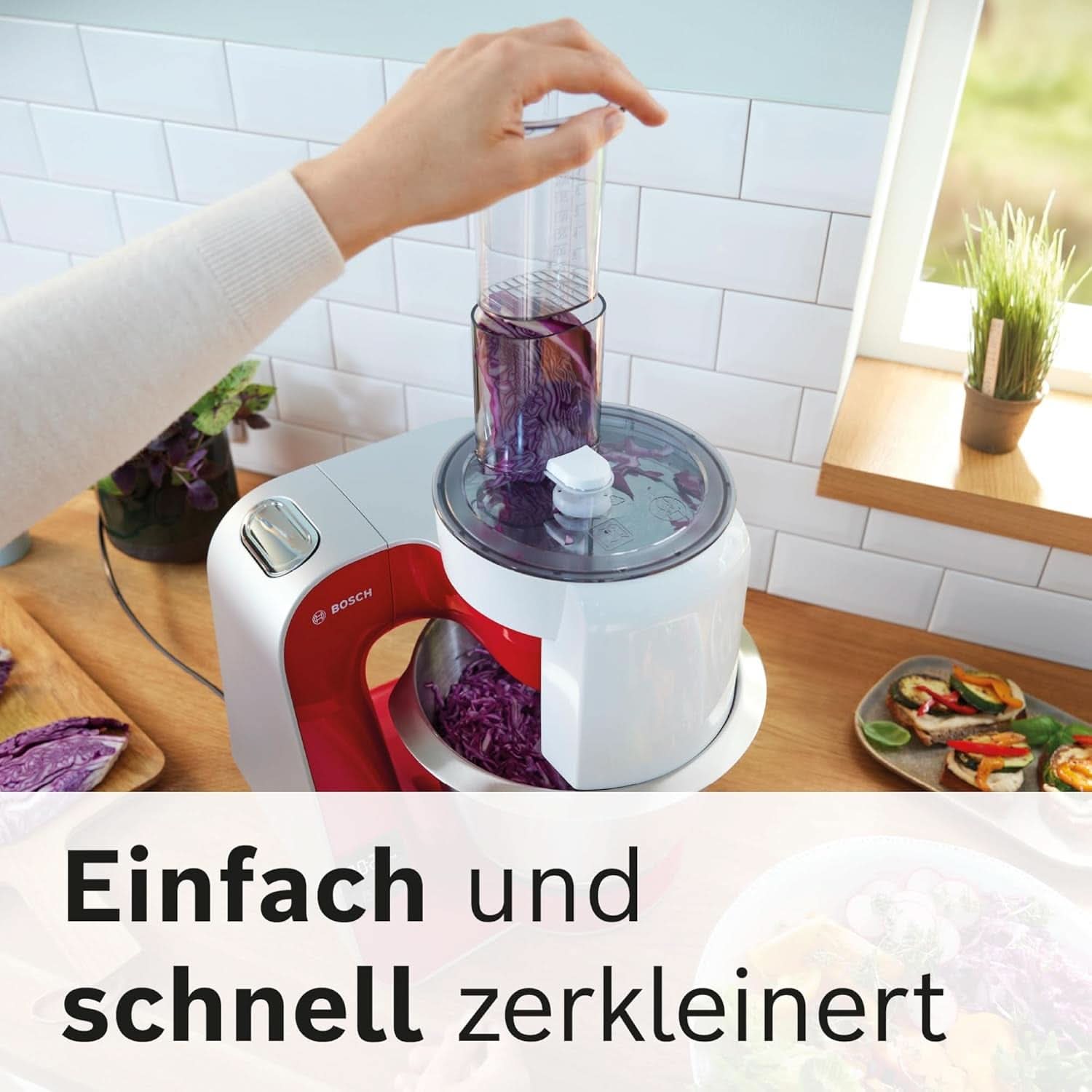 Robot de bucătărie Bosch Seria 4 MUM5X720, cântar integrat, bol din oțel inoxidabil 3.9L, mixer 1.25L, 1000W Accesorii Hrana si Alaptare Bebe Naty Shop