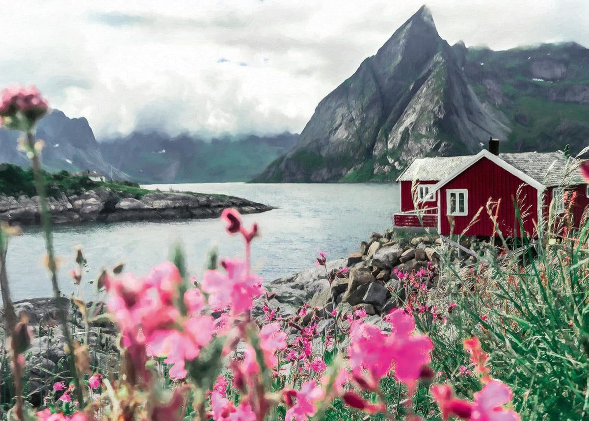 Ravensburger Puzzle Locuri scandinave 16740 - Reine, Lofoten, Norvegia - puzzle jigsaw de 1000 de piese pentru adulți și copii de peste 14 ani Puzzle Naty Shop Design vechi