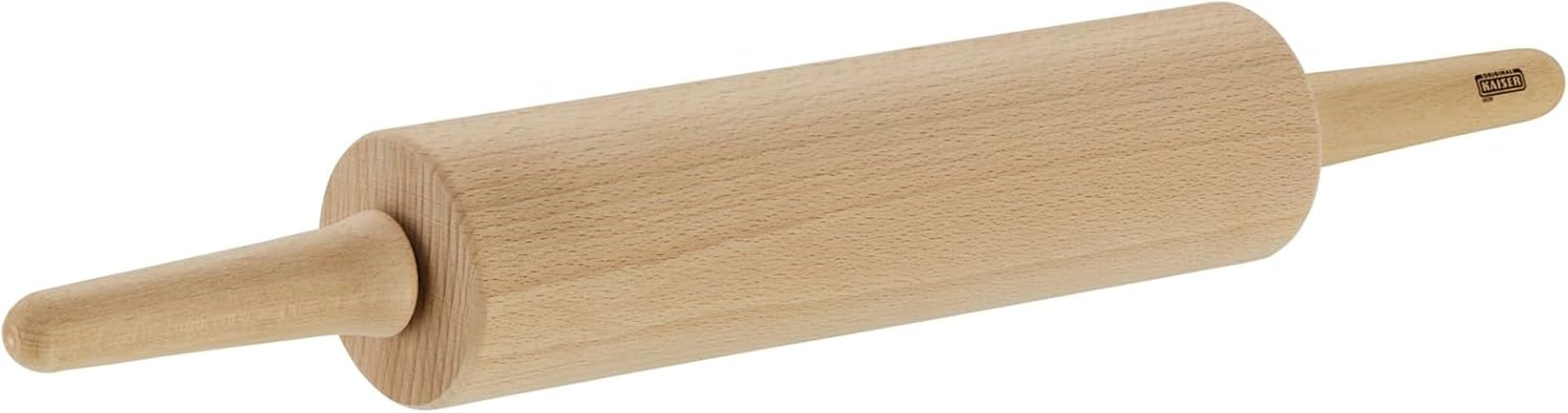 Sucitor original Kaiser Classic 47 x 6,5 cm, rolă pentru aluat, sucitor, lemn de fag, rulment de alunecare lină, suprafață largă de rulare, bej