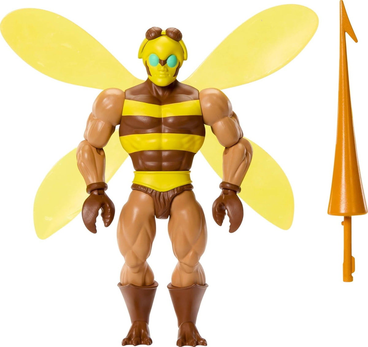 Masters of the Universe Origins Actionfigur Buzz-Off aus der Cartoon Collection, ca. 14 cm groß, aus TV der 1980er Jahre, Bienenführer mit Flügeln und Brille mit Speer, JBM88 Actionfiguren Naty Shop Standardtitel