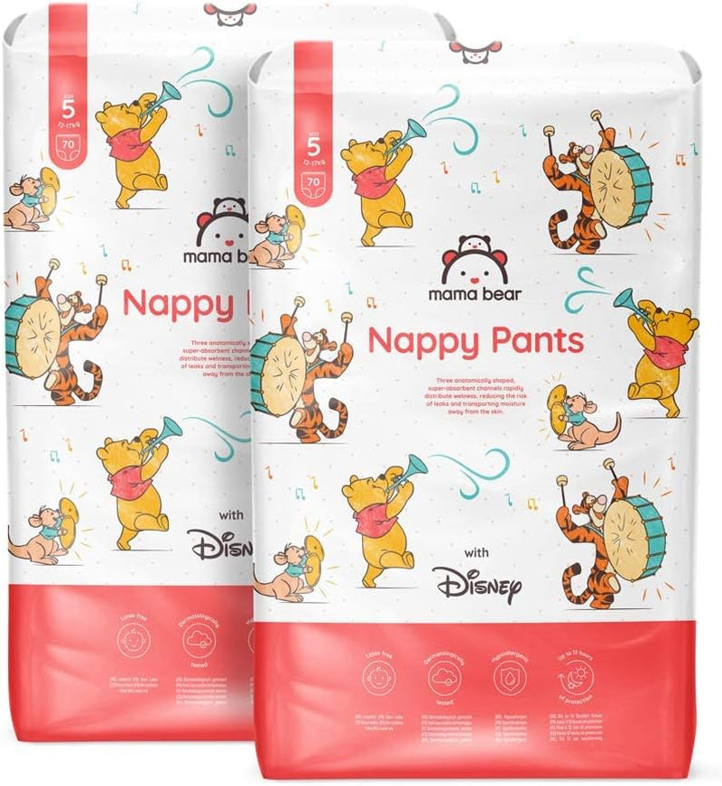 Marcă Amazon: Mama Bear Disney Mărimea 6 (15+ kg) – Pachet lunar, Alb, 120 de bucăți (2 pachete a câte 60)