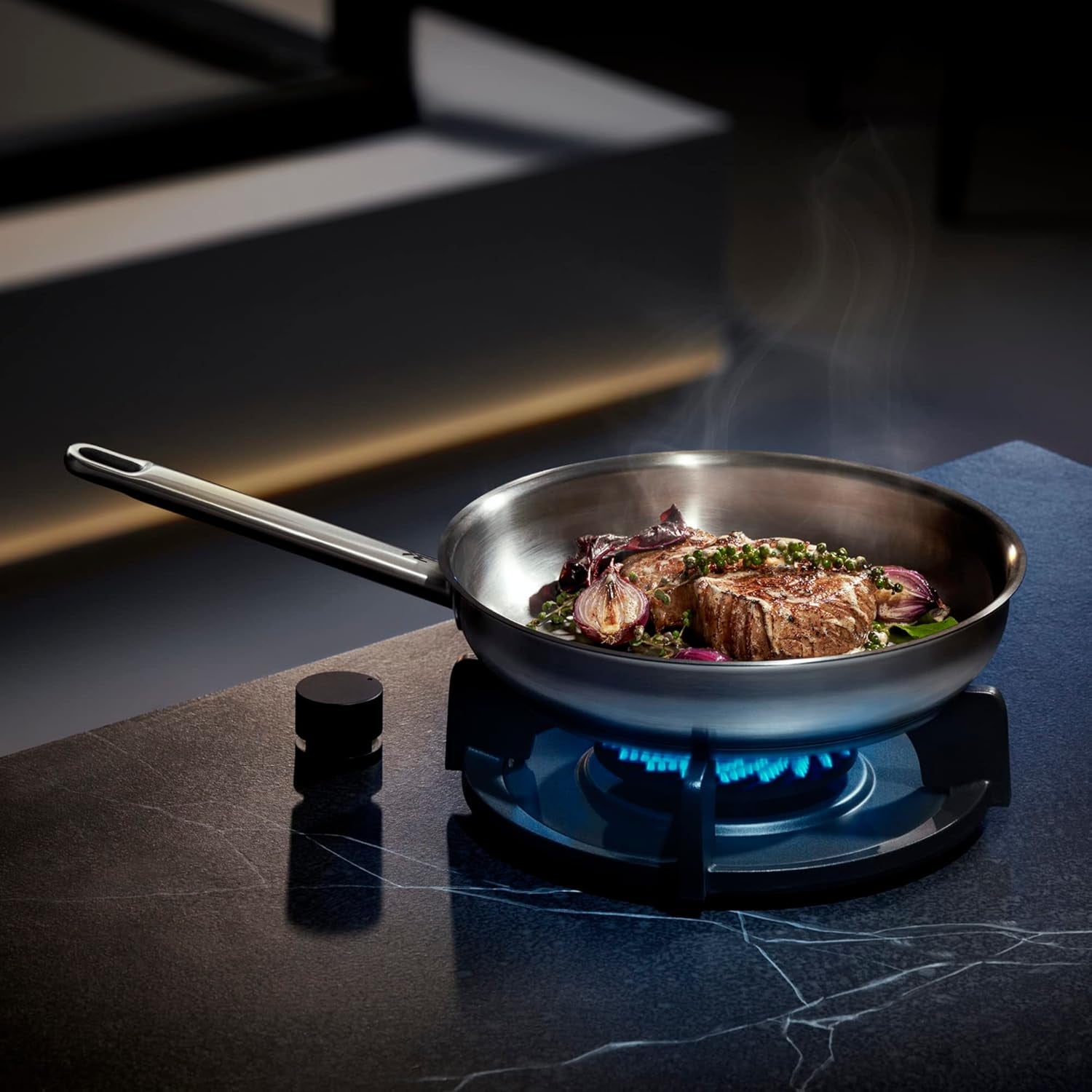 WMF Profi Edelstahlpfanne 24 cm Induktion, Edelstahlpfanne Cromargan Töpfe und Pfannen Naty Shop