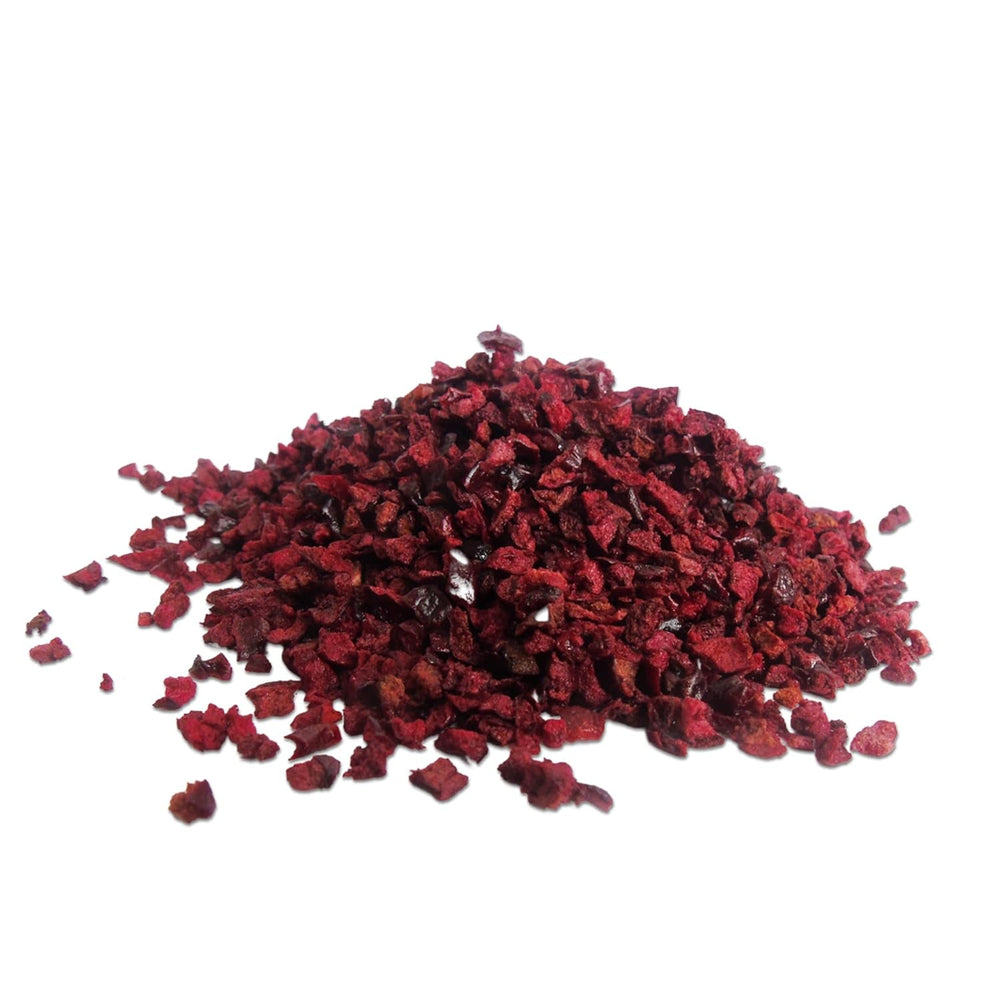Cireșe liofilizate bucăți 100g - Fructe liofilizate - Fructe uscate liofilizate - Cireșe amare uscate - Perfect pentru coacere, decorarea prăjiturilor, gustări, muesli și deserturi Produse deshidratate Naty Shop