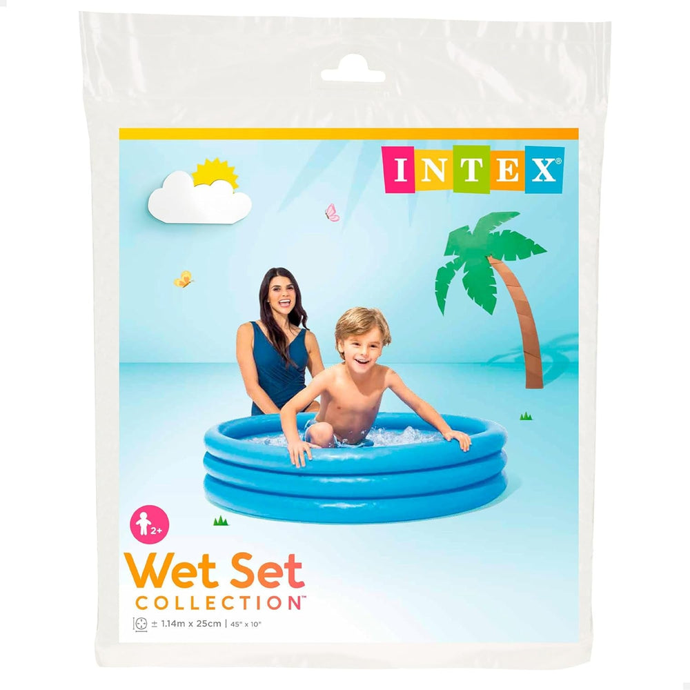 Intex 59416NP - Piscină gonflabilă Crystal Blue, vinil, multicoloră, 114x25 cm