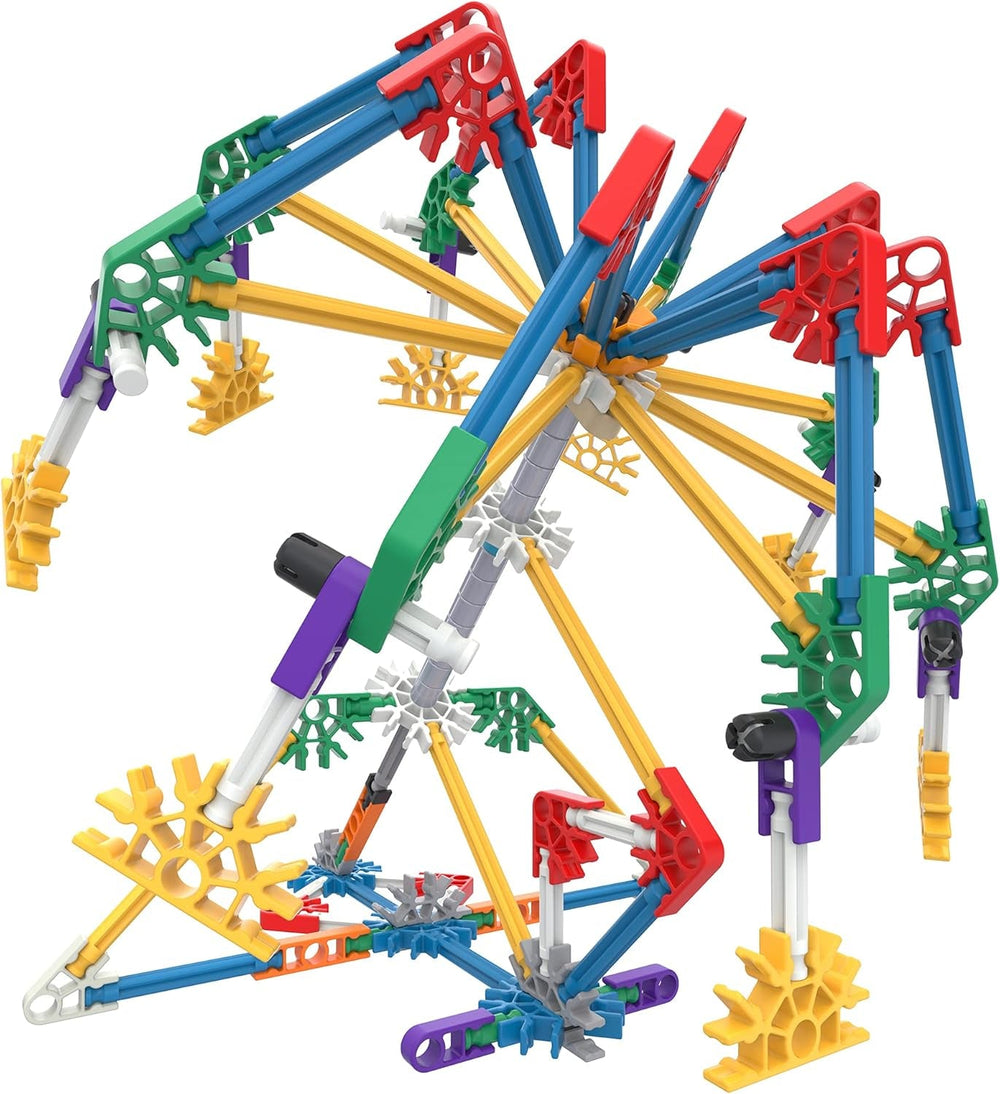 K'Nex Basic Fun Mega Models Bauset, 3D Lernspielzeug für Kinder, 700-teiliges STEM-Lernset, Ingenieurwesen für Kinder, buntes Bauset mit 40 Modellen für Kinder ab 7 Jahren