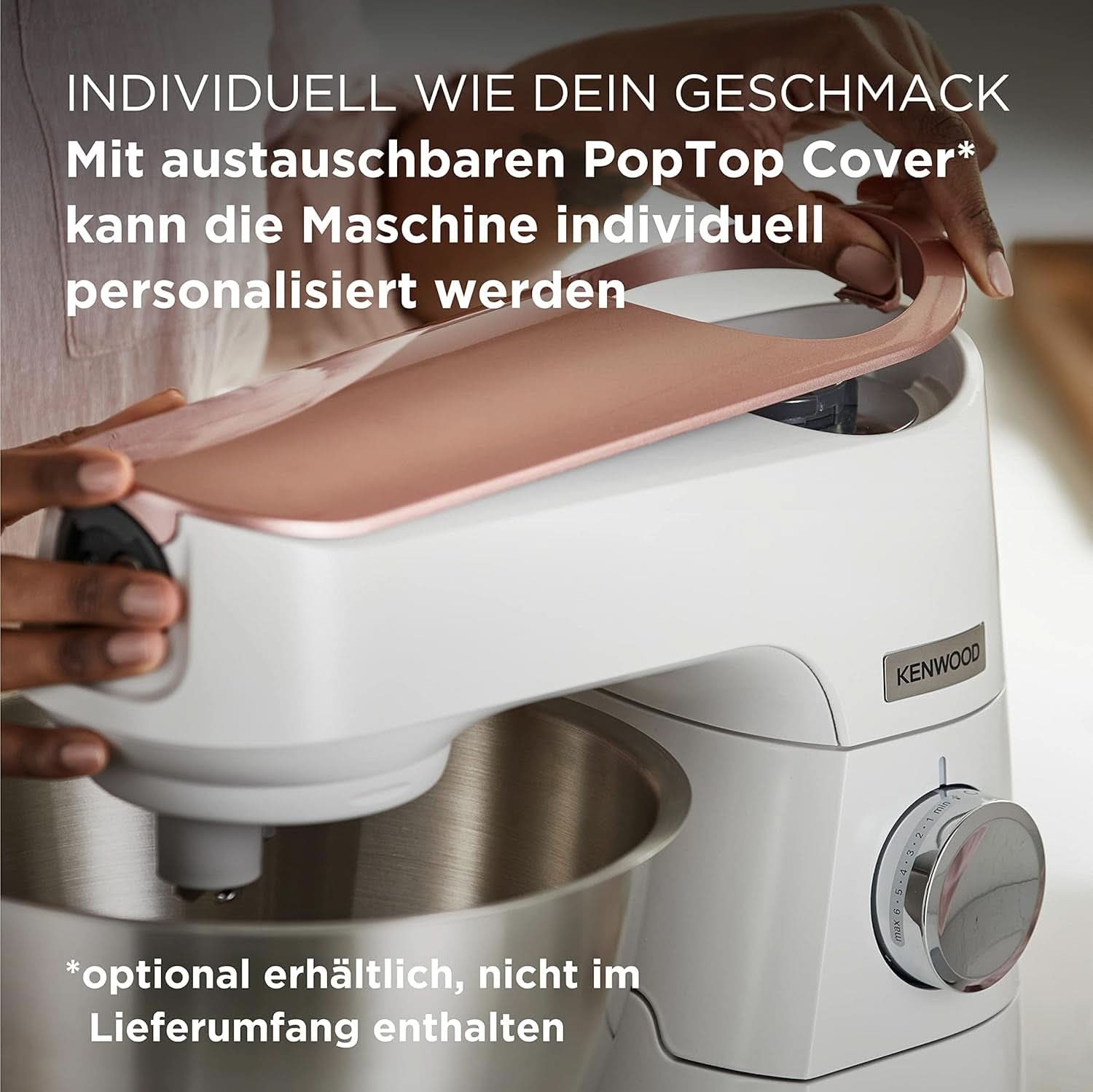 Kenwood Titanium Chef Baker KVC65.001WH, Küchenmaschine Mit Integrierter Waage, 1200 Watt, Inkl. 3-teiliges Patisserie-Set, Spatel & Spritzschutz, Weiß Mutter und Kind Naty Shop