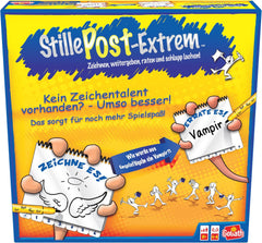 Goliath, Extreme MAIL, ein Partyspiel für Erwachsene und Kinder ab 8 Jahren, ein lustiges und schnelles Zeichenspiel für Familie oder Freunde, Brettspiele, 4 bis 6 Spieler, 20 Minuten