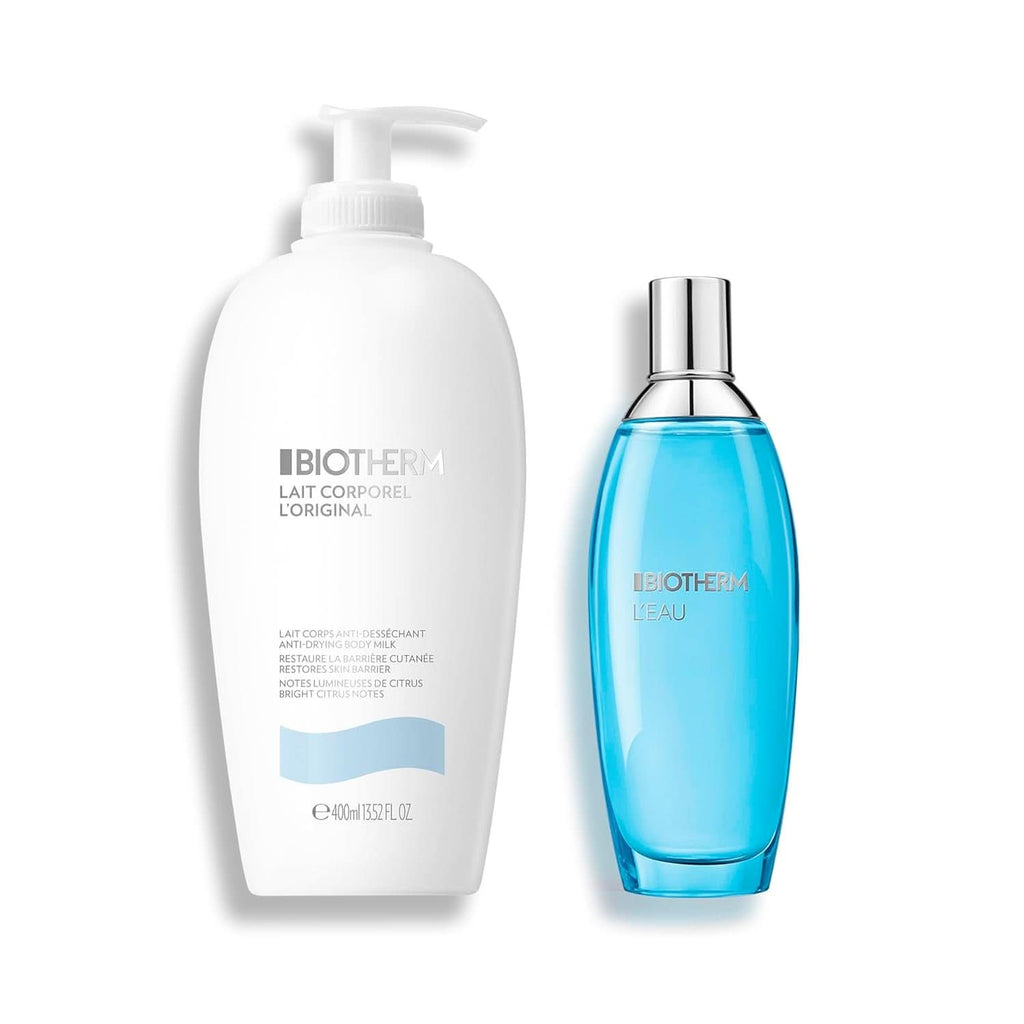 Biotherm Lait Corporel L'Original, Loțiune de corp hidratantă cu plancton, 400 ml Cosmetice si Infrumusetare Naty Shop Lotiune corp 400 ml + Spray pentru corp 100 ml Set