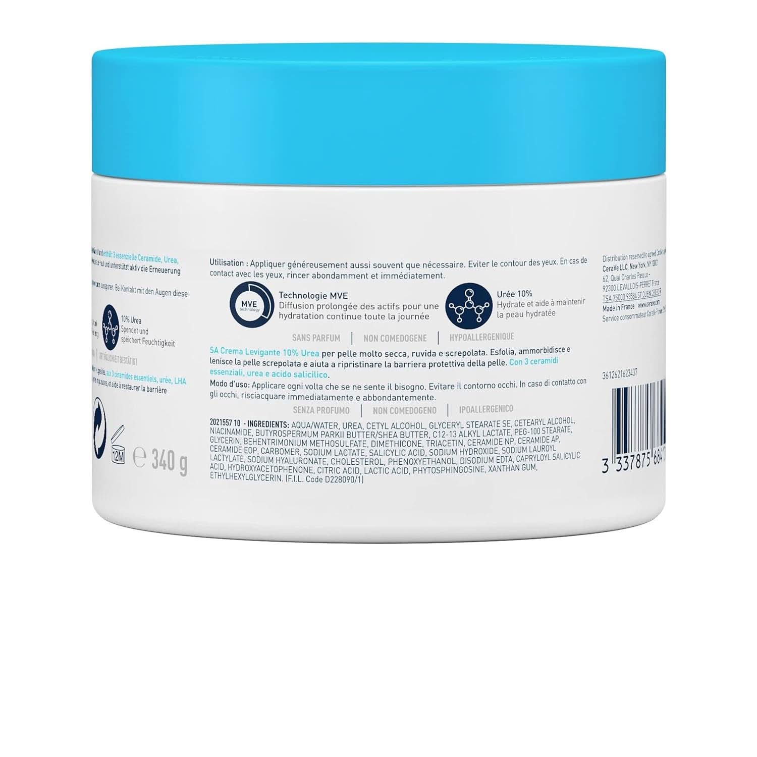 Cerave-Creme für trockene, raue und unebene Haut Kosmetik und Schönheit Naty Shop