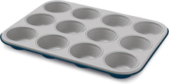 , XBake-Linie, Backform für 12 Muffins, Stahl mit Beschichtung. Formen und Backbleche Naty Shop