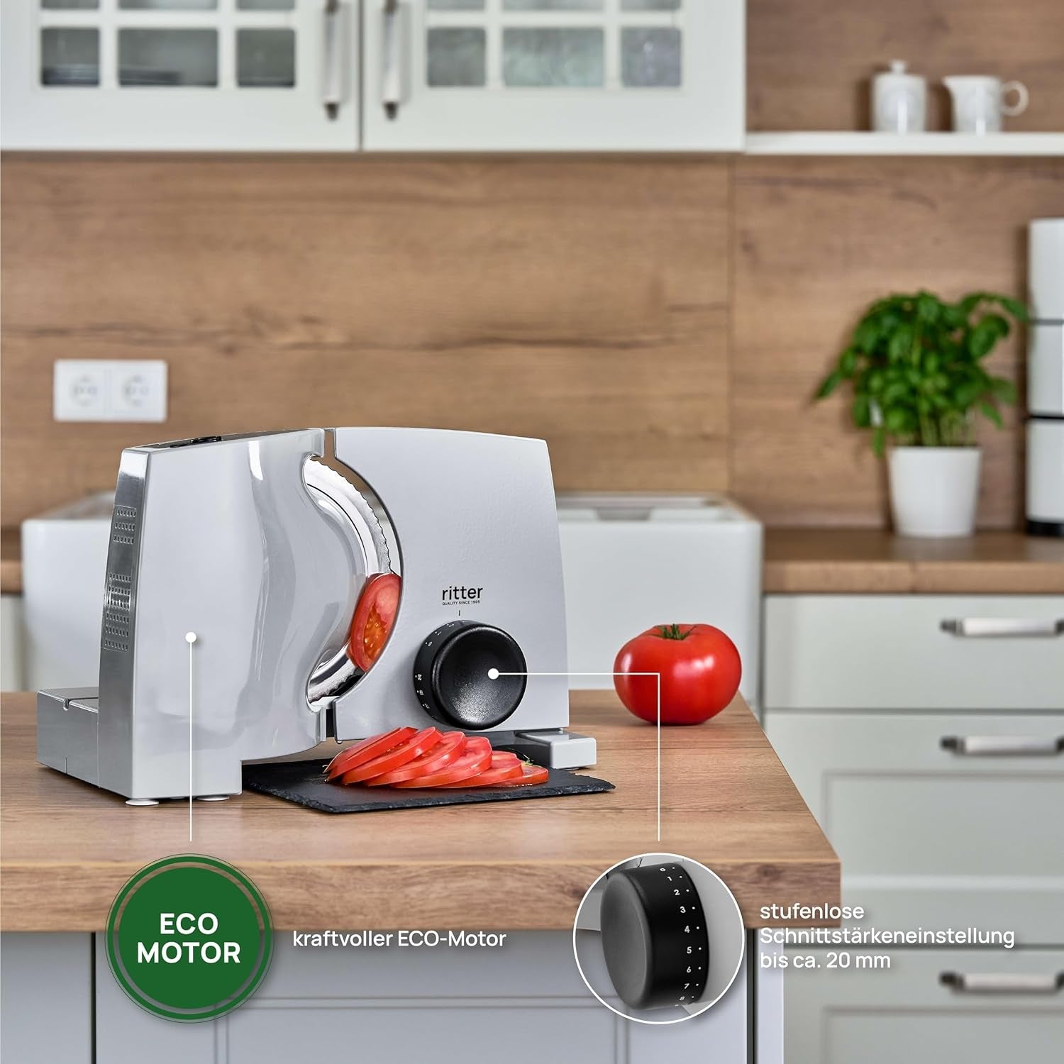 Ritter Nova 1 Duo plus Mașină electrică multifuncțională de feliat Rasnite si Feliatoare Naty Shop