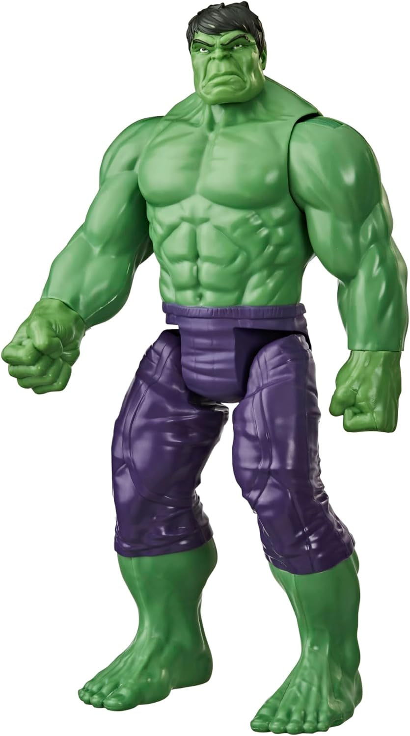 Marvel Avengers Titan Hero Series Blast Gear Deluxe Hulk Actionfigur, 30 cm großes Spielzeug für 4+ Jahre, grüne Actionfiguren Naty Shop Standardtitel